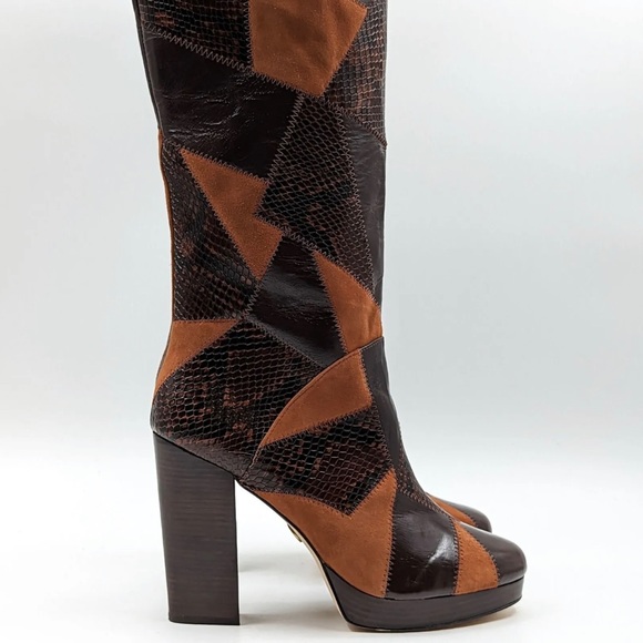 NWT Michael Kors Hanya Patchwork Boot - SZ 10 - Picture 6 of 9